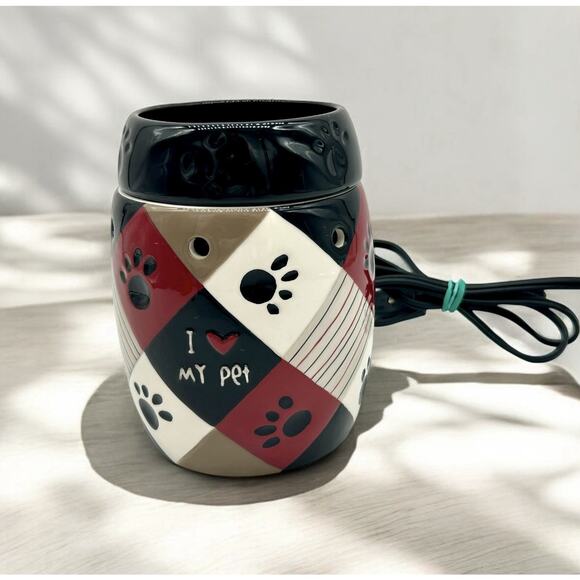 Scentsy Other - Scentsy PAWS Wax Warmer Full Size Retired 2009 I Love My Pets Tested & Works